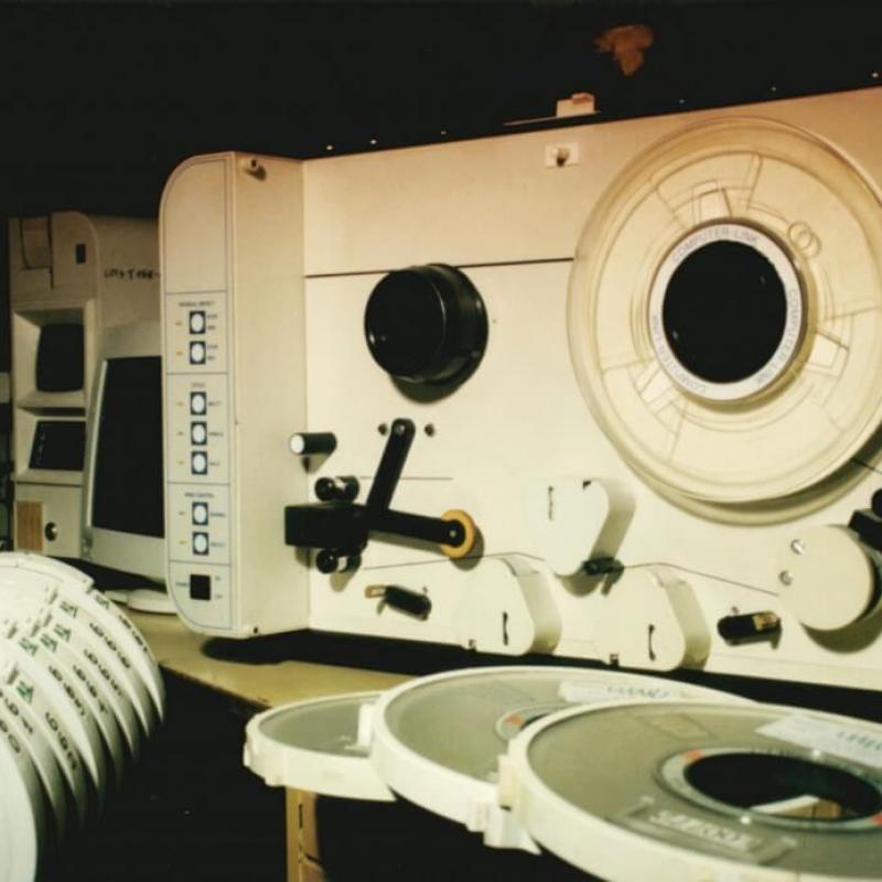 Powiększ obraz: Przewijak taśm magnetycznych do komputerów typu "ODRA"